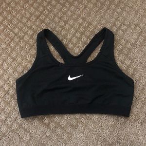 Nike black sports bra